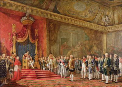 Napoléon recevant la délégation du Sénat romain, 16 novembre 1809 - Innocent Louis Goubaud